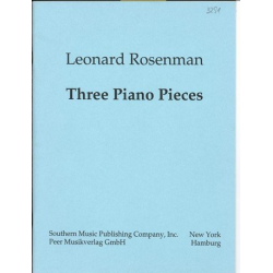 3 Piano Pieces - Leonard Rosenman