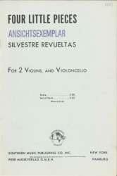 4 little Pieces : for violin, viola - Silvestre Revueltas