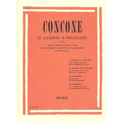 25 lezioni o vocalizzi op.10 : - Giuseppe Concone