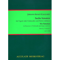 6 Sonaten Band 2 - Johann Ernst Galliard