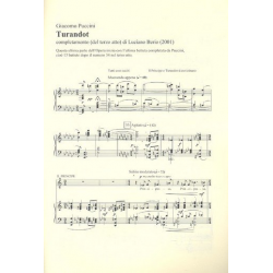 Turandot completamento del terzo atto di L. Berio : - Giacomo Puccini