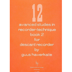 12 advanced Studies in recorder - Guus Haverkate