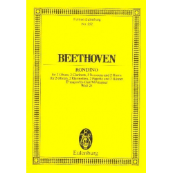 Rondino Es-Dur : für 2 Oboen, 2 Klarinetten, - Ludwig van Beethoven