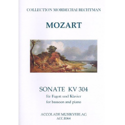 Sonate D-Moll Nach Der Violinsonate Kv 304 - Wolfgang Amadeus Mozart