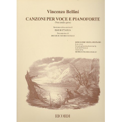 Canzoni : per voce medio-grave - Vincenzo Bellini