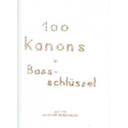 100 Kanons Im Bassschlüssel - Carl Friedrich Abel