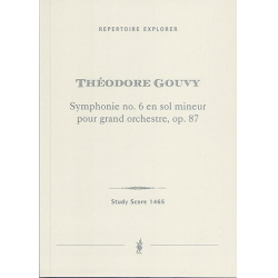 Symphonie Nr .6  in G-Moll für grosses Orchester, op. 87 Studienpartitur - Louis Theodore Gouvy