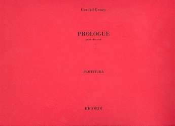 Prologue : pour alto seul - Gérard Grisey