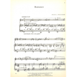 Romance : for violin and piano - Oscar Lorenzo Fernandez