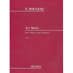 Ave Maria : for female chorus and piano - Francis Poulenc