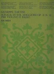 Sonata sol maggiore op.2,12: per violino e bc - Giuseppe Tartini