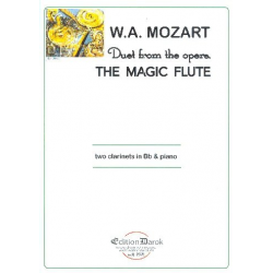 Duett für 2 Klarinetten und Klavier - Wolfgang Amadeus Mozart / Arr. Bela Kovács