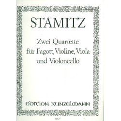 2 Quartette op.19,5-6 : für Fagott, - Carl Stamitz
