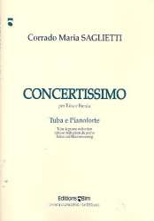 concertissimo : per tuba e pianoforte - Corrado Maria Saglietti