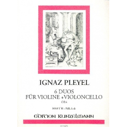 6 Duos op.4 Band 2 (Nr.4-6) : - Ignaz Joseph Pleyel