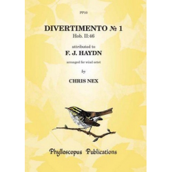 Divertimento no. 1 - Score and Parts wind octet - Franz Joseph Haydn / Arr. Chris Nex