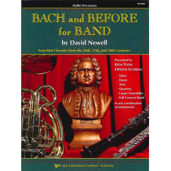 Bach and Before for Band - Book 1 - Mallet Percussion / Schlagzeug -Johann Sebastian Bach / Arr.David Newell