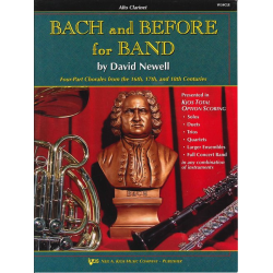 Bach and Before for Band - Book 1 - Eb Alto Clarinet -Johann Sebastian Bach / Arr.David Newell
