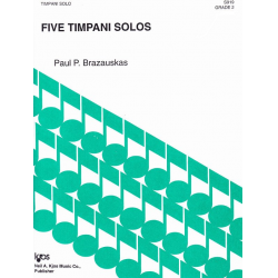 FIVE TIMPANI SOLOS - Paul Brazauskas