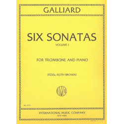 6 Sonatas vol.1 : for trombone - Johann Ernst Galliard
