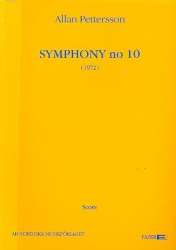 Sinfonie Nr.10  : für Orchester - Allan Pettersson