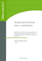 Sonate e-Moll für Klavier -Daniel Gottlob Türk