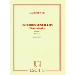 Etudes simples vol.1 (nos.1-5) : - Leo Brouwer