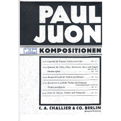 Suite op.89 : für Klavier, Violine - Paul Juon