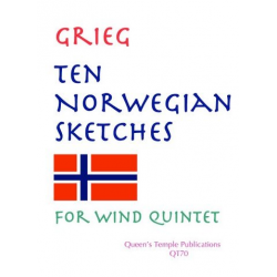 10 Norwegian Sketches : for flute, - Edvard Grieg