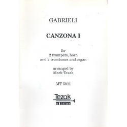 Canzona 1 : für 2 Trompeten, Horn, - Giovanni Gabrieli