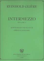 Intermezzo op.9,1 : für Kontrabaß und - Reinhold Glière