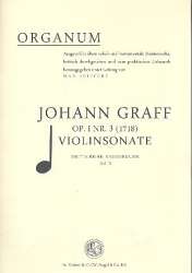 Sonate D-Dur op.1,3 : für Violine und Bc - Johann Graff