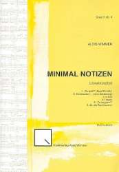 Minimal Notizen : für Flöte - Alois Wimmer