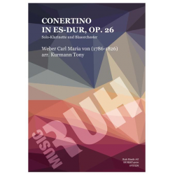 Concertino in Es-Dur - Carl Maria von Weber / Arr. Tony Kurmann