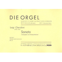 Sonate mit obligatem Pedal für Orgel -Luigi Cherubini