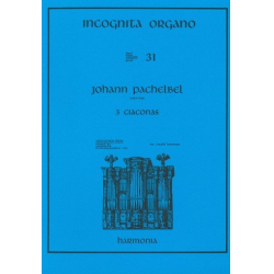 3 ciaconas : for organ - Johann Pachelbel