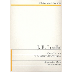 Triosonate F-dur op.1,1 : für - Jean Baptiste (John of London) Loeillet