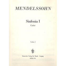 Sinfonia C-Dur Nr.1 : -Felix Mendelssohn-Bartholdy