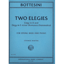 2 Elegies : for string bass and piano - Giovanni Bottesini