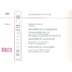 Magnificat und Hymnen : - Samuel Scheidt