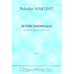 4 madrigaux : , - Bohuslav Martinu
