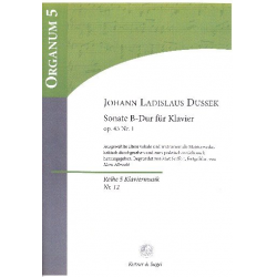 Sonate B-Dur op.45,1 für Klavier - Jan Ladislav Dussek