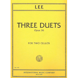 3 Duets op.36 : for 2 violoncellos - Sebastian Lee
