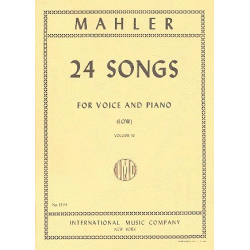 24 SONGS VOL.4  : 6 SONGS FOR LOW VOICE - Gustav Mahler