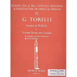 Sonate D-Dur G6 : für Trompete, - Giuseppe Torelli