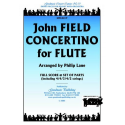 Concertino For Flute (Arr.Lane) Pk Orchestra - Phil Field