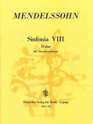 Sinfonia D-Dur Nr.8 : für - Felix Mendelssohn-Bartholdy
