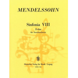 Sinfonia D-Dur Nr.8 : für -Felix Mendelssohn-Bartholdy