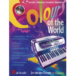 Colours of the World (+CD) : für Akkordeon - Jos van den Dungen