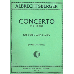 Concerto B flat major : for horn - Johann Georg Albrechtsberger